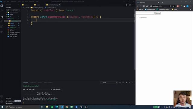 Learn how to call a function when pressing a specific key | Custom React Hook | useOnKeyPress смотреть онлайн