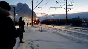 Поезд Деда Мороза 2022! Паровоз П36-0027 с поездом Деда Мороза!