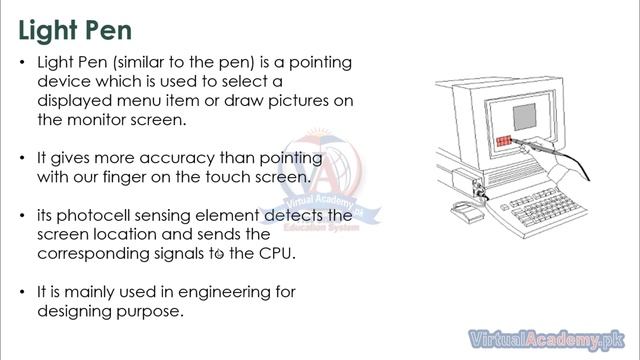 Light pen and its advantages | Computer Basic Tutorials in Urdu