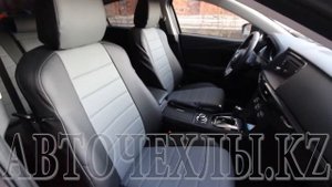 Авточехлы для Mazda 6 (Мазда 6), экокожа, Автопилот