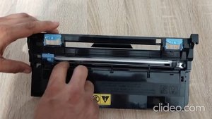 Чистим коротрон на фотобарабане DK-1150 (убираем полосы)