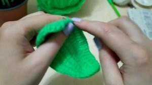 Спатифиллум ( женское счастье) крючком. Часть 3.