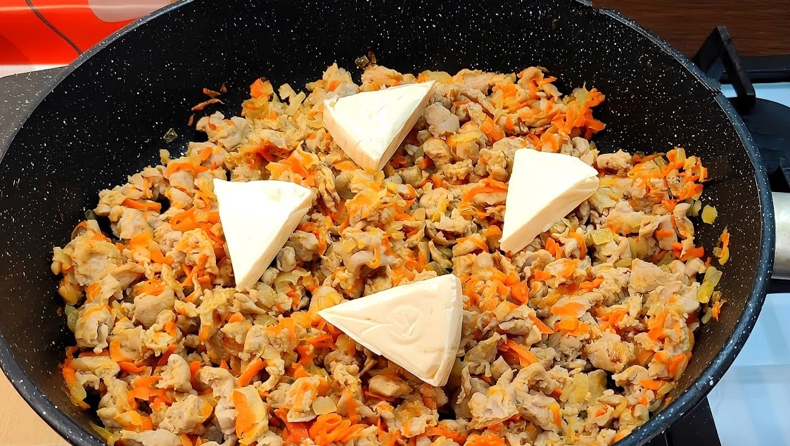 Сочная вкусная начинка для блинов, пирогов, пирожков, лаваша