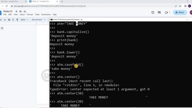 #21 Data Types in Python (Part 5) | String Methods | Strings (Part 4)| Basics of Python in Hindi