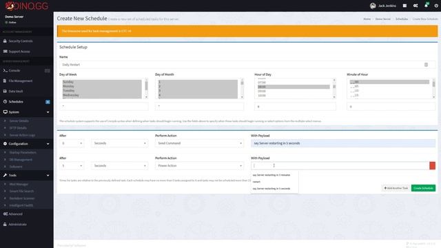 How to use scheduled tasks on Dino Panel смотреть онлайн