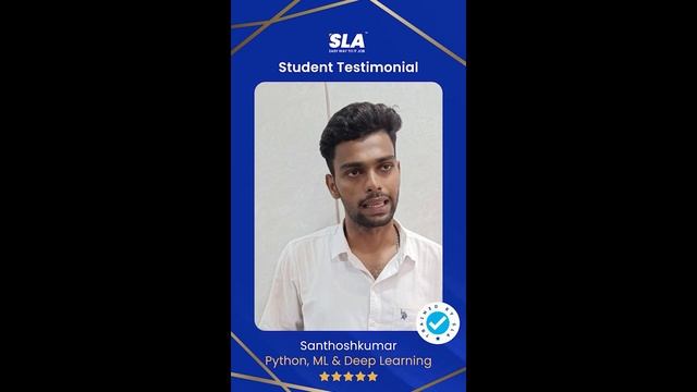 Student Testimonial | Santhosh - Python, ML & Deep Learning | SLA Institute | Softlogic Systems
