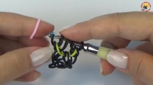 Браслет крючком из резинок Rainbow Loom - Легкий, простой и красивый!