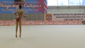 Художественная гимнастика - мяч. Ульяна Янус, 3 место, КМС.