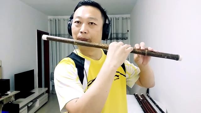 C key Chinese bamboo flute dizi practice @Dan Tang смотреть онлайн