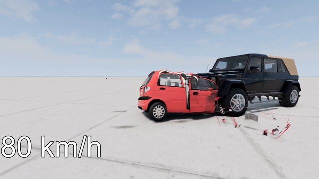 DAEWOO MATIZ vs MayBach G65! 150 Km/H CRASH TEST! - BeamNg Drive смотреть онлайн