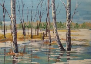 Мастер Класс. Гуашь. ОНЛАЙН УРОК. ВЕСНА