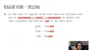 Simple past Tense - Affirmative form