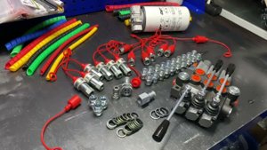 Гидрораспределитель комбайна - 3P80 L12L12L12 gkz1 со тремя плавающими золотниками и комплектом БРС