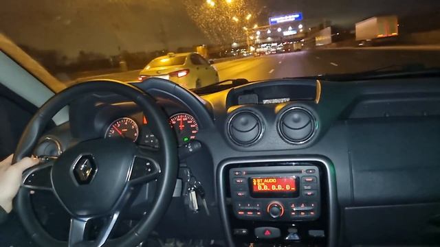 Ночная поездка на Рено Дастер