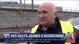 Un retraité gilet jaune fond en larmes en direct