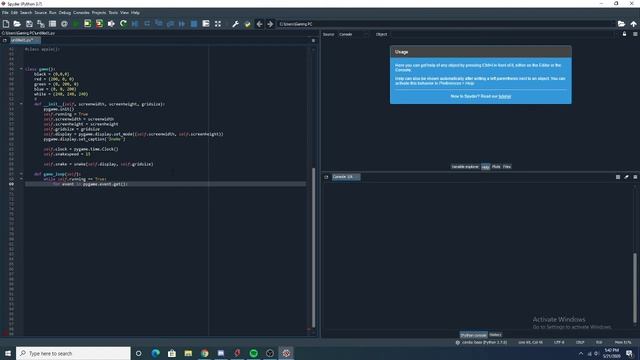 Coding Snake in python using object oriented programming. (1/2) смотреть онлайн