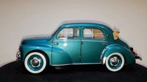 SOLIDO 1/18 RENAULT 4CV DECAPPOTTABILE VERT ARDENNES 1951