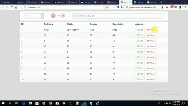 Angular datatable library with buttons,search and paginations. V 1.0.0. Support Angular 6 смотреть онлайн