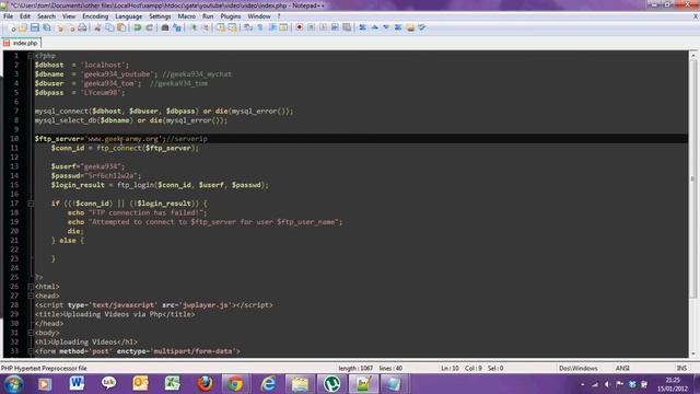 How to upload video in php смотреть онлайн