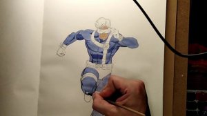 Рисую Циклопа из Х-Мен / Drawing Cyclops from X-Men