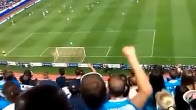 Зенит болельщики на Висенте Кальдерон (Зенит ультрас). Zenit Fans En Vicente Calderón (Zenit Ultras