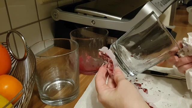 #Стекляные ёмкости# после сгораемой свечи. смотреть онлайн