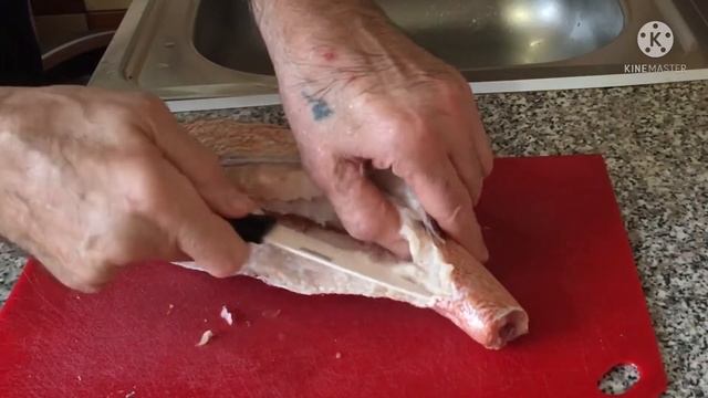 ЖАРЕНЫЙ МОРСКОЙ ОКУНЬ С ОВОЩАМИ.