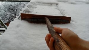 Как сделать скребок для уборки снега с крыши
