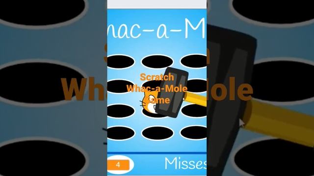 YouTube #Shorts | Whac-a-Mole Game | Scratch Tutorial for Kids