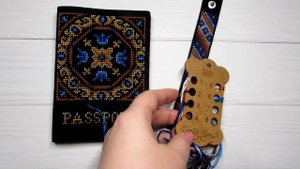 45. Вышивка на искусственной коже. Прикладная вышивка крестиком