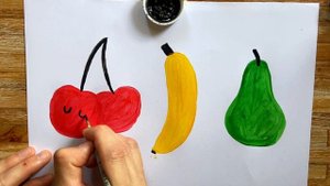 РИСУЕМ ФРУКТЫ ПО ШАГАМ / РИСОВАНИЕ ДЛЯ ДЕТЕЙ/КАК НАРИСОВАТЬ