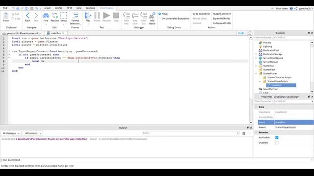 Roblox Studio How To Make A Sprint System! смотреть онлайн