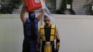 Scorpion and Sub-Zero  :))  ALS ice bucket challenge 23 08 2014 