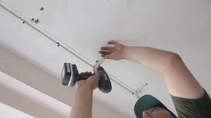 Установка ниши для натяжного потолка. Натяжные потолки РосДекор