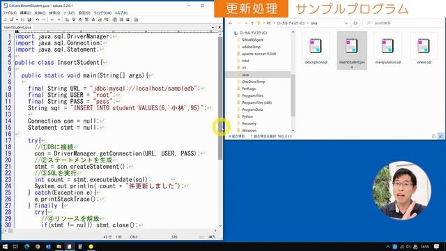 【JavaDB6】超重要！JDBCプログラミングの基本を初心者向けに解説 смотреть онлайн