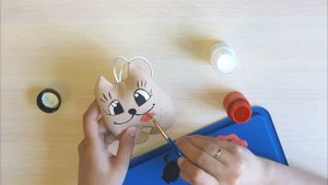 Имитация кофейных игрушек. Шьем игрушку своими руками и расписываем акриловыми красками.
