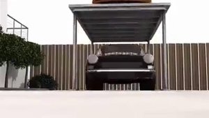 Двухуровневая парковка во дворе