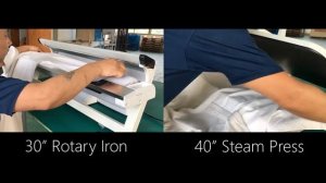 Ротационный утюг и паровой пресс Сравнение работы