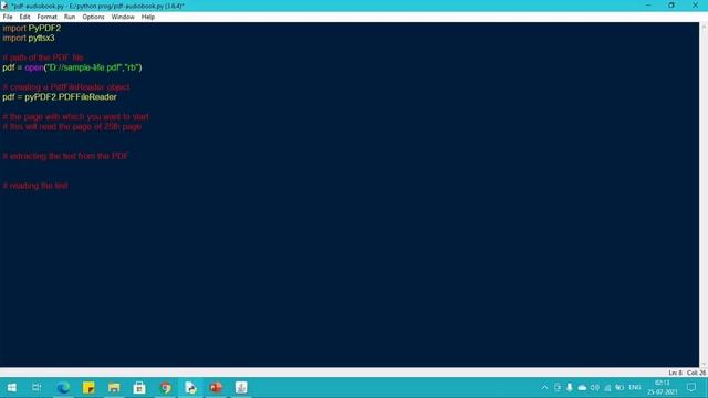 PDF - AUDIO Conversion with Python | Fun With Python | The Programmers Talk