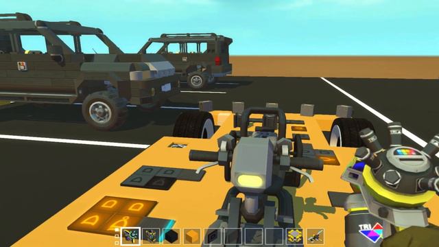 Демонстрация работы системы автопарковки в Scrap Mechanic смотреть онлайн