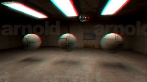 Абстрактный ролик в анаглифе