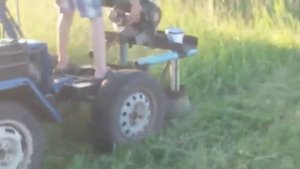 Самодельная роторная касилка для мини трактора