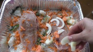 Курица в духовке с рисом и овощами/Что приготовить на ужин