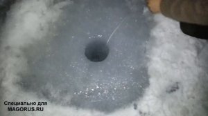 Эксклюзив. Работа торпеды. Практика на льду. (Практическое видео с торпедой на льду)