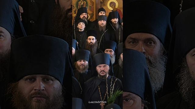 Вход Господень в Иерусалим.2023г.Общий снимок братии Оптиной пустыни #оптинапустынь #оптина