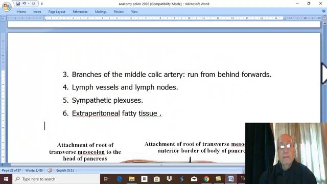 Anatomy GIT Module ( Transverse colon ) , by Dr. Wahhdan . смотреть онлайн