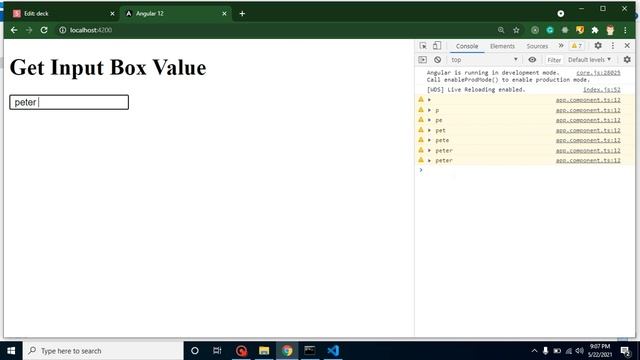 Angular 12 tutorial #11 Get Input field Value смотреть онлайн