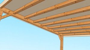 Progetto Pergola in legno 370 cm x 500 cm