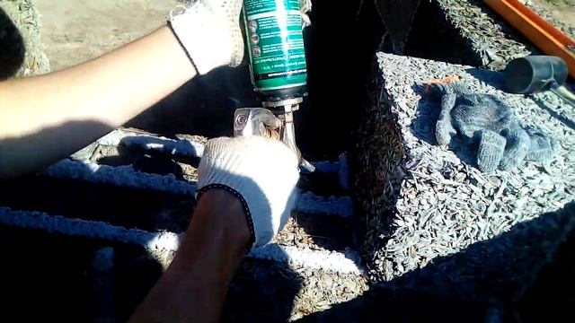кладка арболитовых блоков на пену-цемент Макрофлекс смотреть онлайн