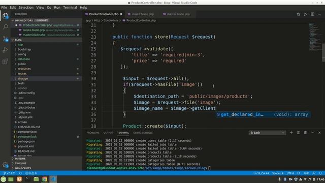 Laravel Upload Image and Create Storage Link смотреть онлайн